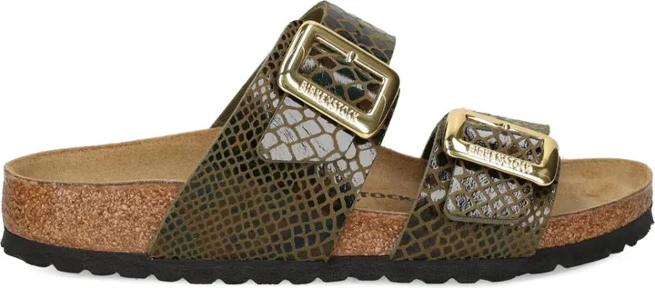 Snakeskin Buckle Sandals