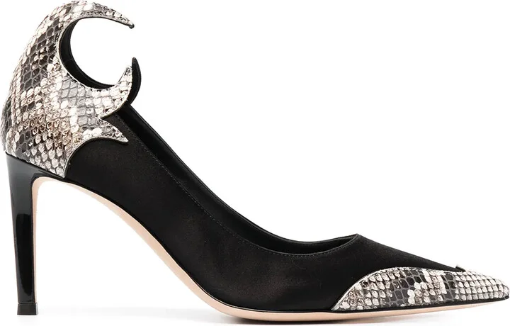 Snakeskin Detail Pumps