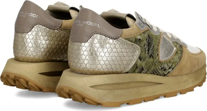 Snakeskin-Detailed Trainers - Image 3