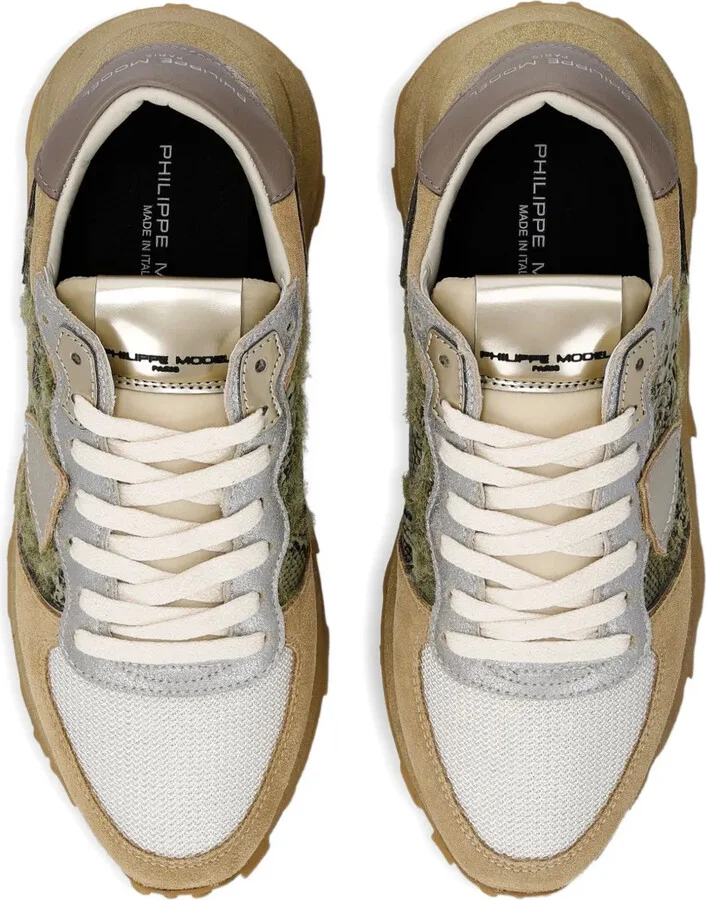 Snakeskin-Detailed Trainers - Image 4