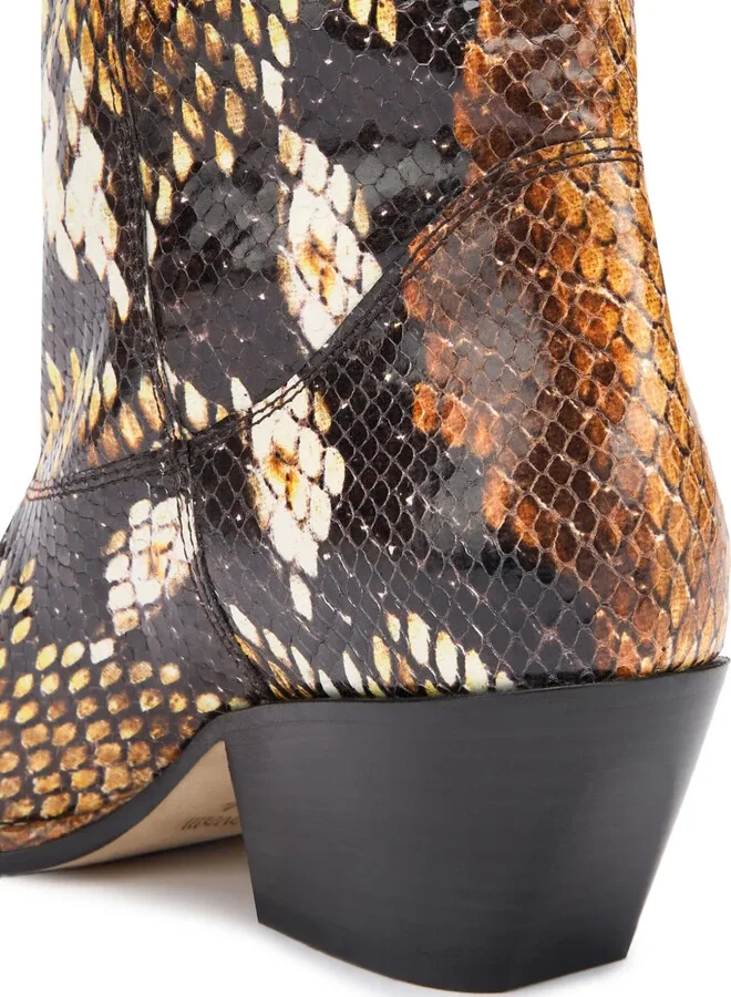 Snakeskin-Effect Boots - Image 4