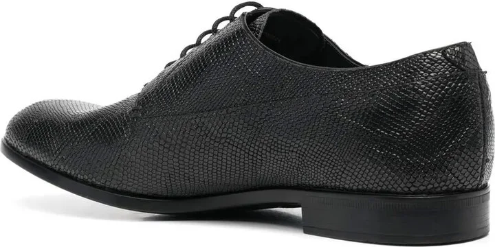 snakeskin-effect leather Derby shoes - Image 3