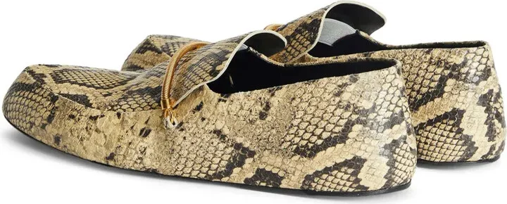 Snakeskin-Effect Loafers - Image 3