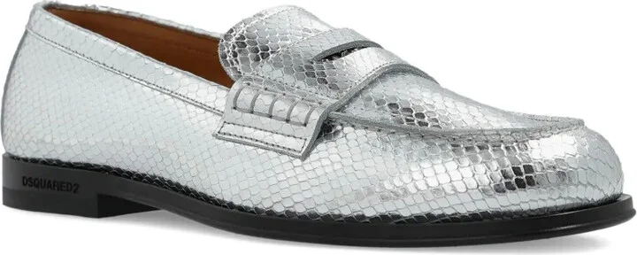 Snakeskin-Effect Loafers - Image 2