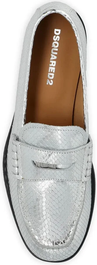 Snakeskin-Effect Loafers - Image 4