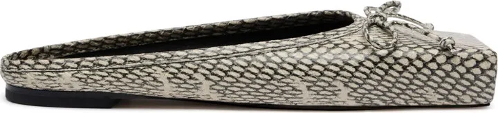 Snakeskin-Effect Mules