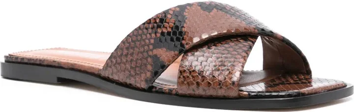 Snakeskin-Effect Sandals - Image 2