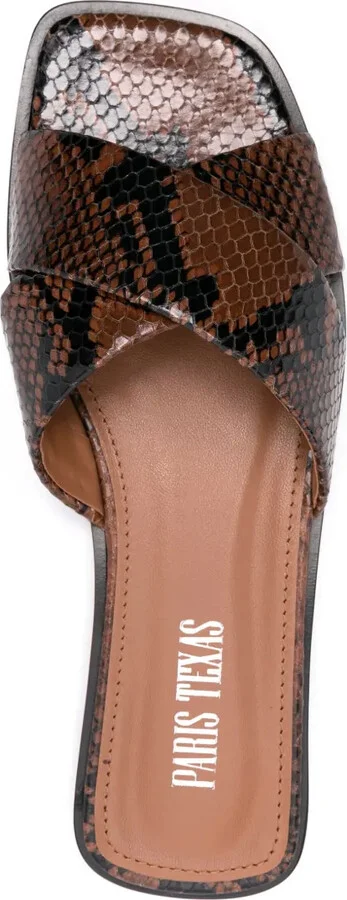 Snakeskin-Effect Sandals - Image 4