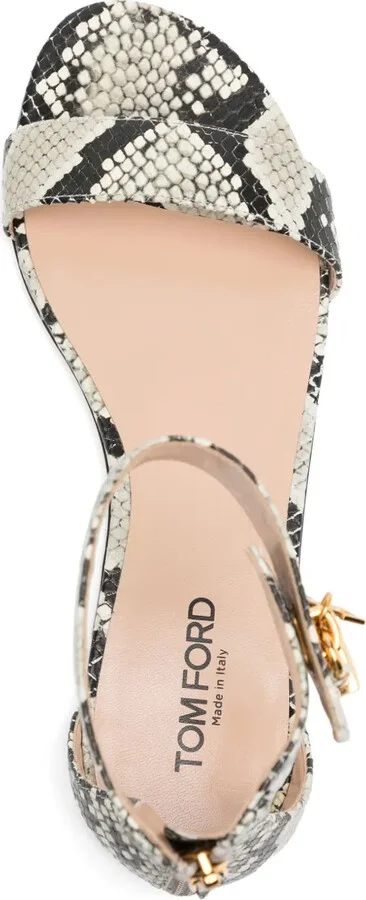 Snakeskin-Effect Sandals - Image 4