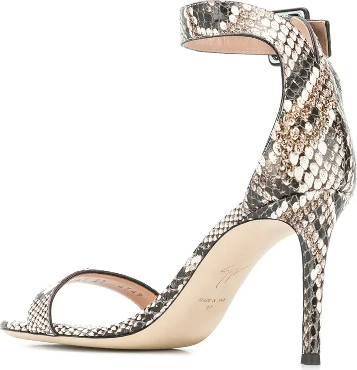 Snakeskin Effect Sandals - Image 3