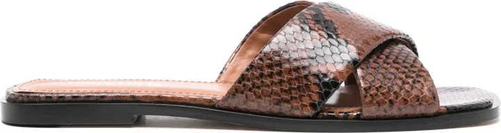 Snakeskin-Effect Sandals