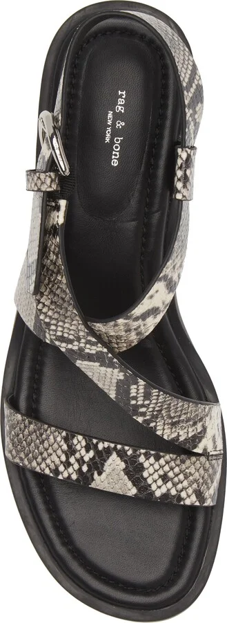 Snakeskin Embossed Slingback Sandal - Image 5