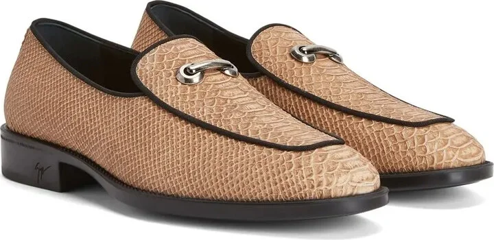 Snakeskin Leather Loafers - Image 2