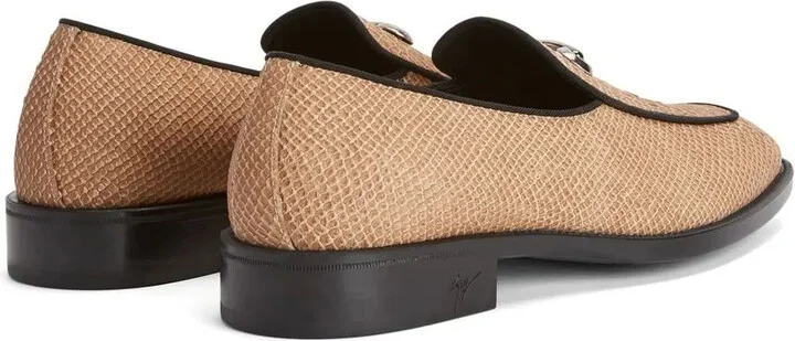 Snakeskin Leather Loafers - Image 3