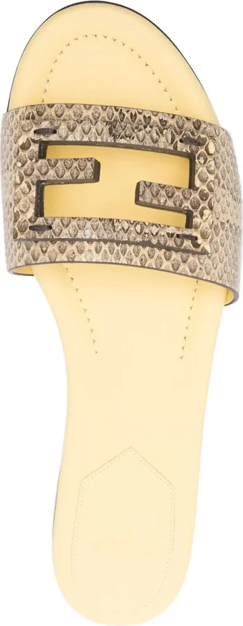 Snakeskin Leather Sandals - Image 4