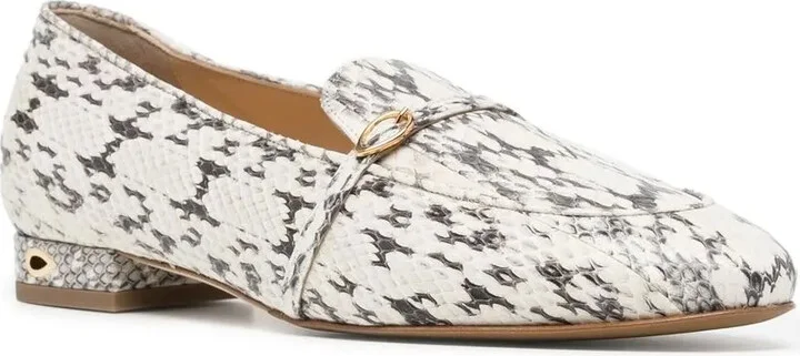 Snakeskin Print Loafers - Image 2