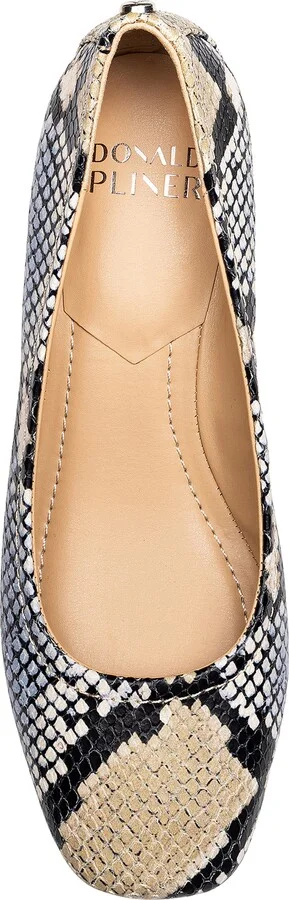 Snakeskin Print Mid Heel Pump - Image 4