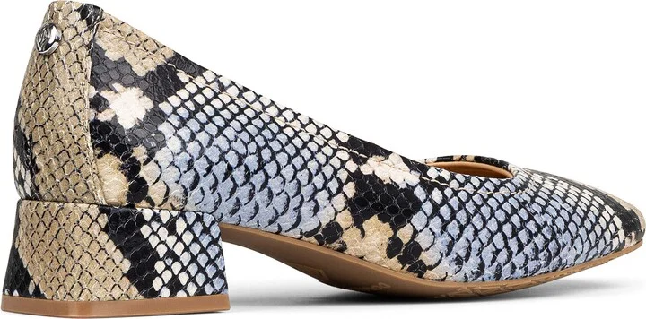 Snakeskin Print Mid Heel Pump - Image 6