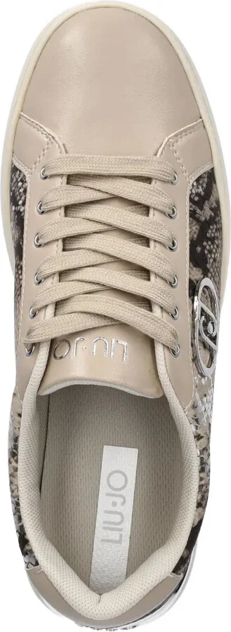 Snakeskin-Print Panelled Sneakers - Image 4