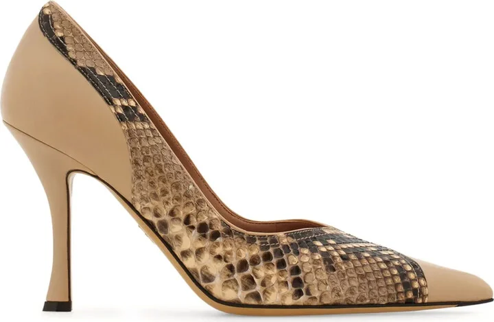 Snakeskin Pumps