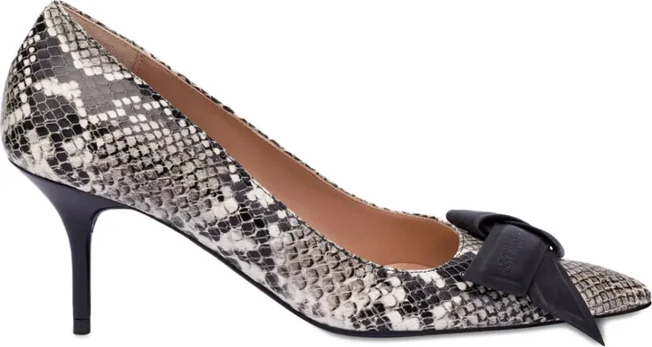 Snakeskin Pumps