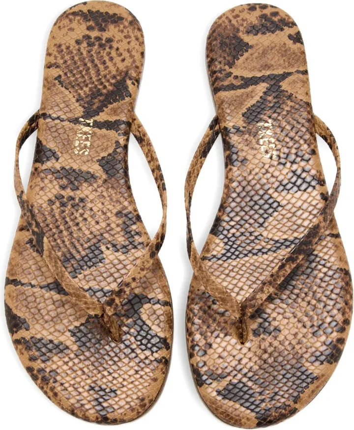 Snakeskin Thong Sandals - Image 2
