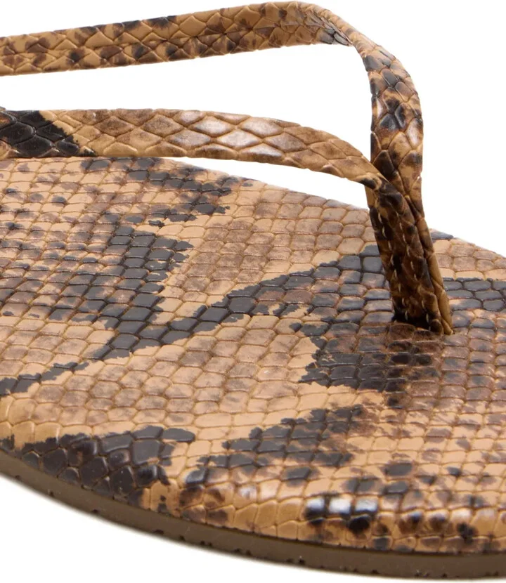Snakeskin Thong Sandals - Image 4