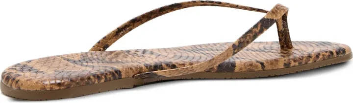 Snakeskin Thong Sandals