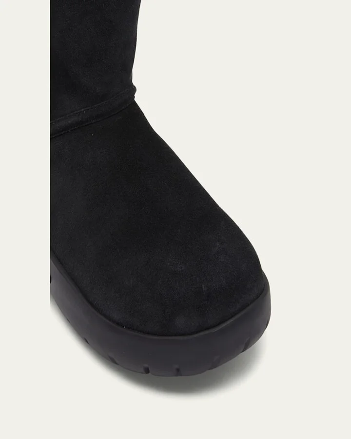 Snap Suede Chunky Ankle Boots - Image 2