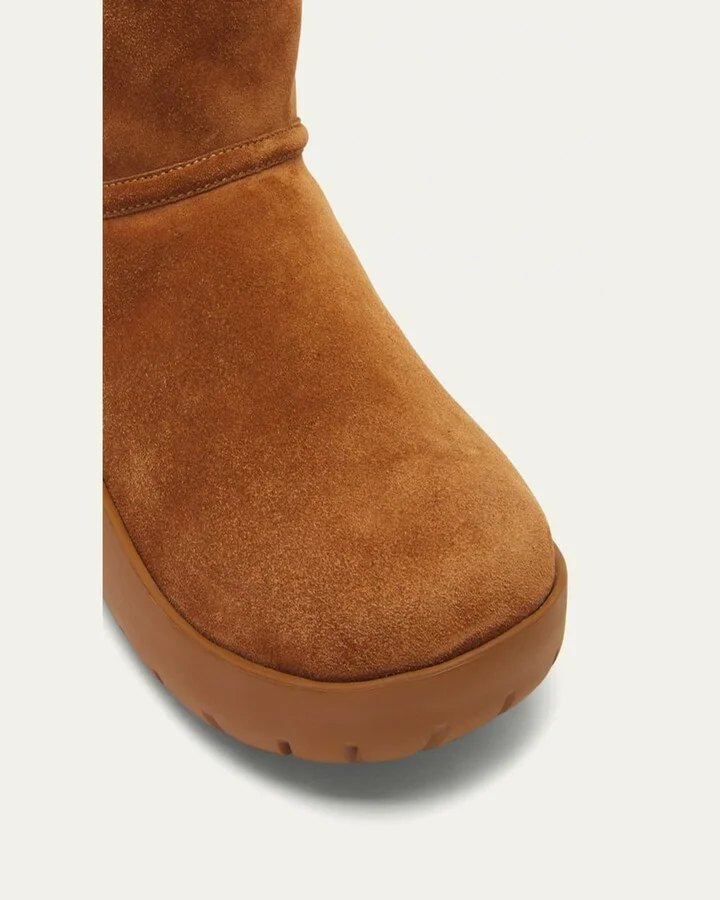 Snap Suede Chunky Ankle Boots - Image 10