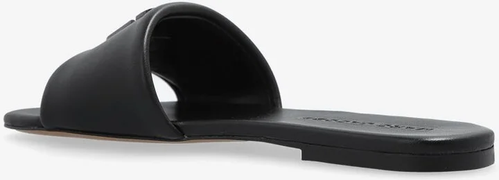 Snapshot Flat Sandals in Smooth Leather - Image 2