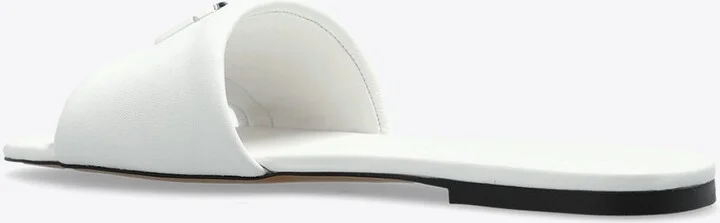 Snapshot Leather Flat Sandals - Image 2