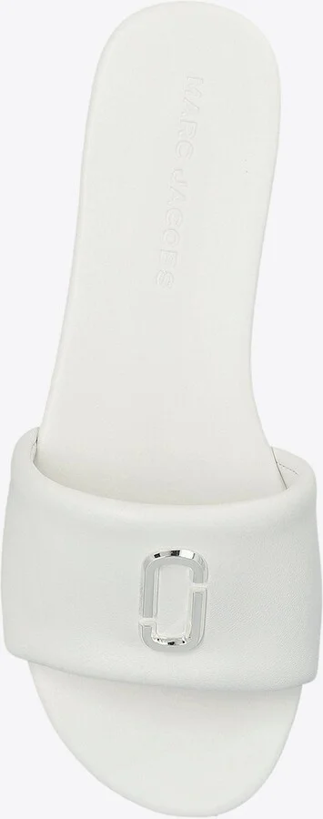 Snapshot Leather Flat Sandals - Image 3