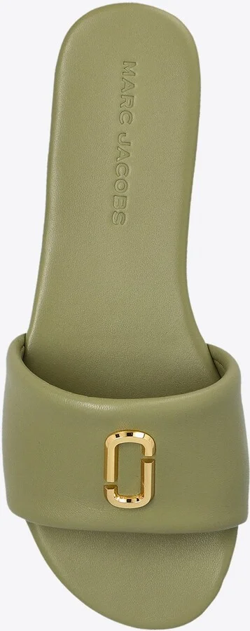 Snapshot Leather Flat Sandals - Image 3