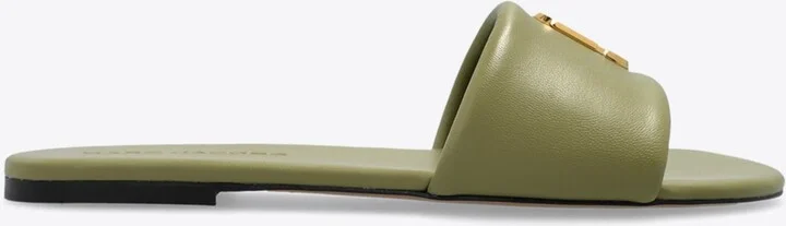 Snapshot Leather Flat Sandals