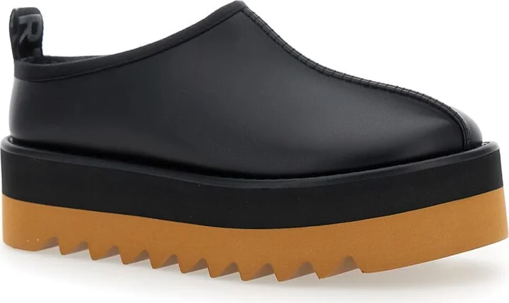 'sneak-elyse' Black Mules With Open Rear In Ecoleather Woman - Image 2