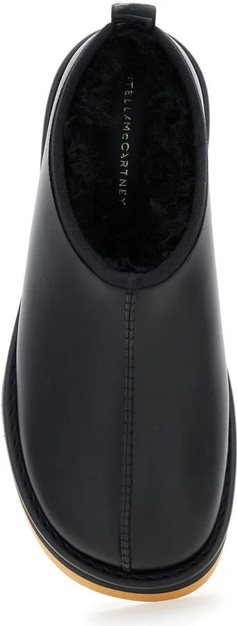 'Sneak-Elyse' Black Mules With Open Rear In Ecoleather Woman - Image 4