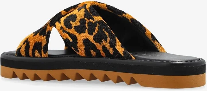 Sneak-Elyse Leopard Twisted Slides - Image 2