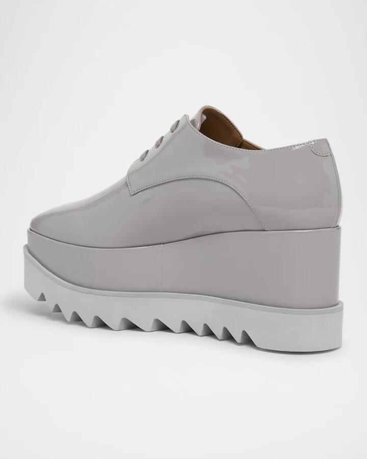 Sneak-Elyse Toothed-Sole Platform Sneakers - Image 3