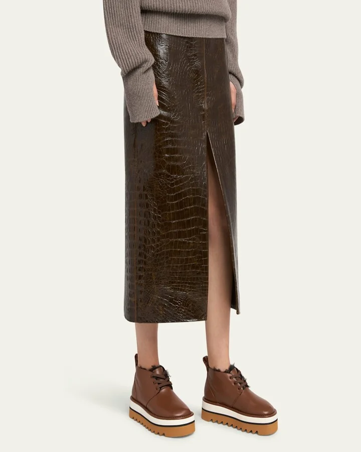Sneakelyse Vegan Lace-Up Platform Booties - Image 4