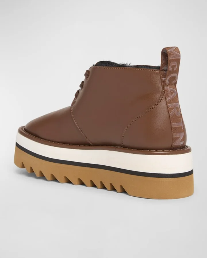 Sneakelyse Vegan Lace-Up Platform Booties - Image 3