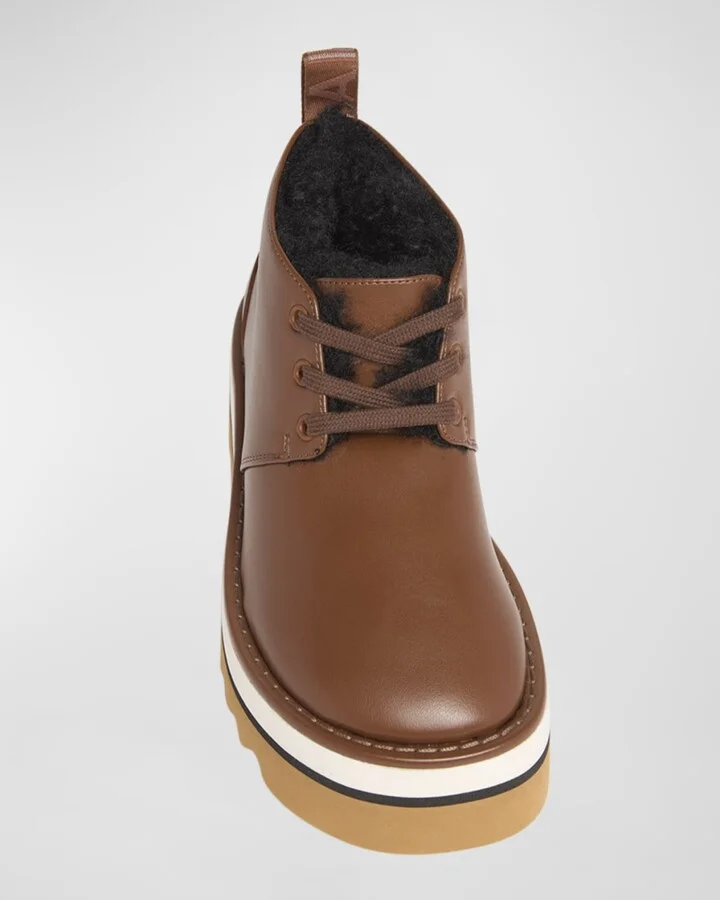 Sneakelyse Vegan Lace-Up Platform Booties - Image 5