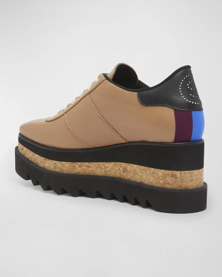 Sneakelyse Vegan Logo Platform Loafers - Image 4