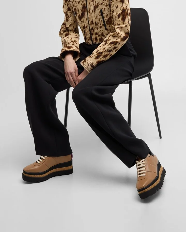 Sneakelyse Vegan Logo Platform Loafers - Image 5
