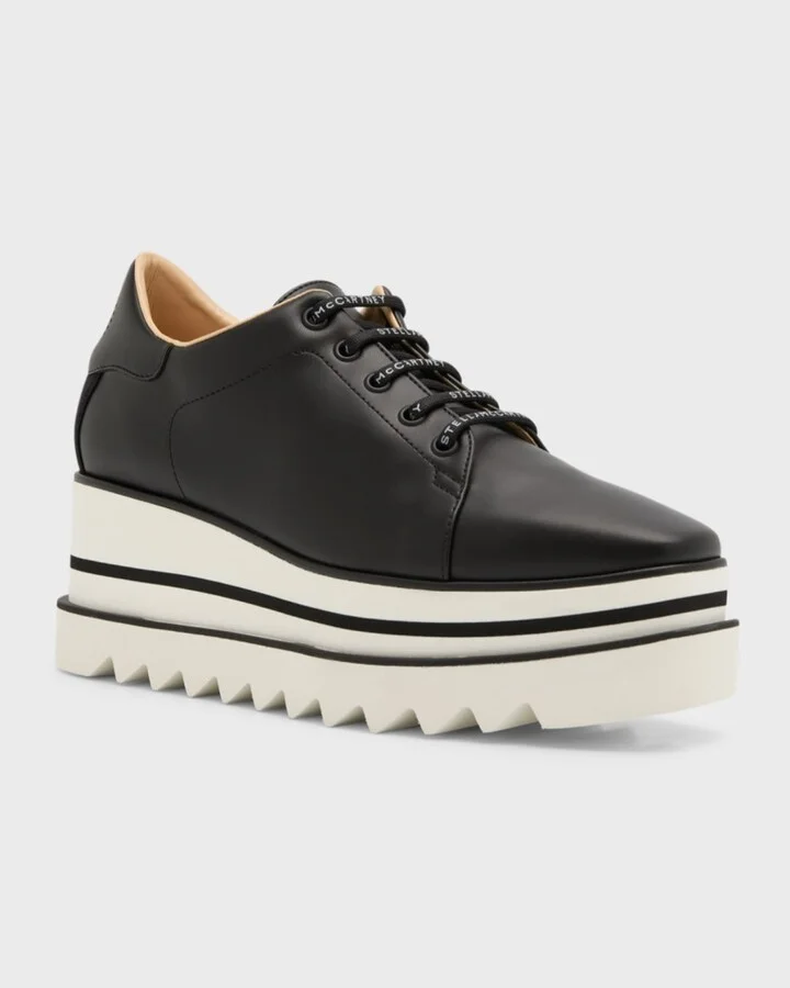 Sneakelyse Vegan Logo Platform Loafers - Image 2