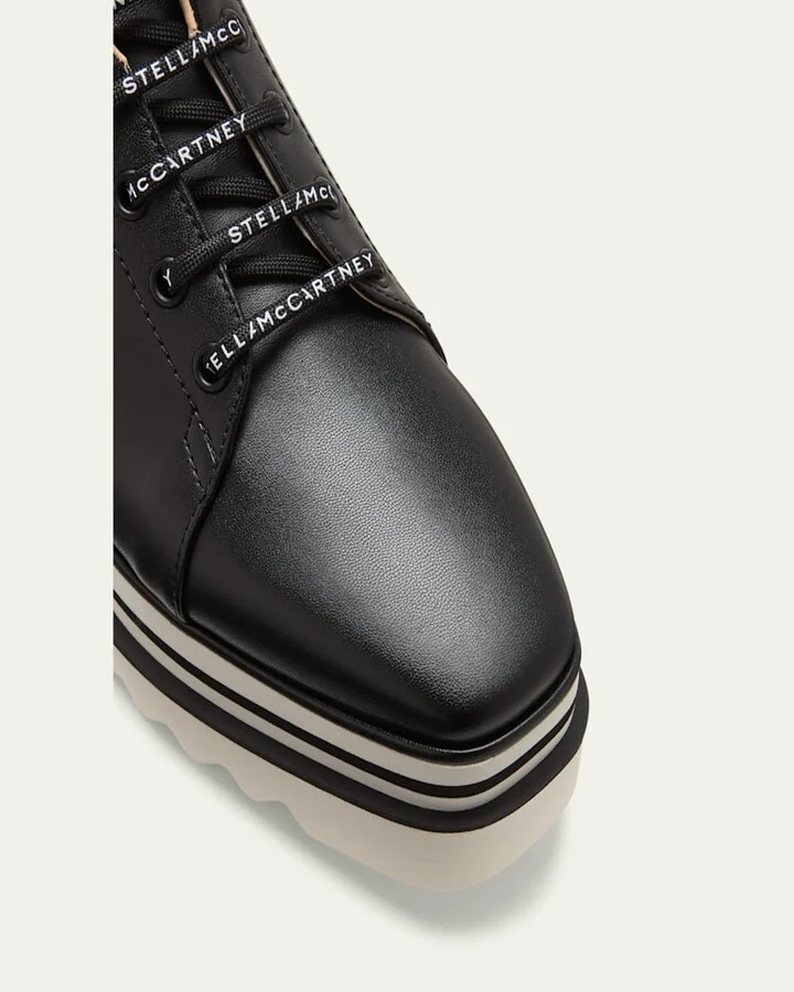Sneakelyse Vegan Logo Platform Loafers - Image 3