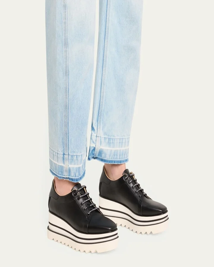 Sneakelyse Vegan Logo Platform Loafers - Image 8