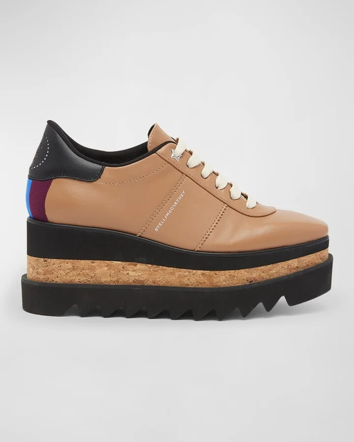 Sneakelyse Vegan Logo Platform Loafers