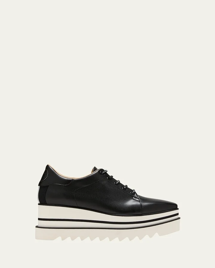 Sneakelyse Vegan Logo Platform Loafers
