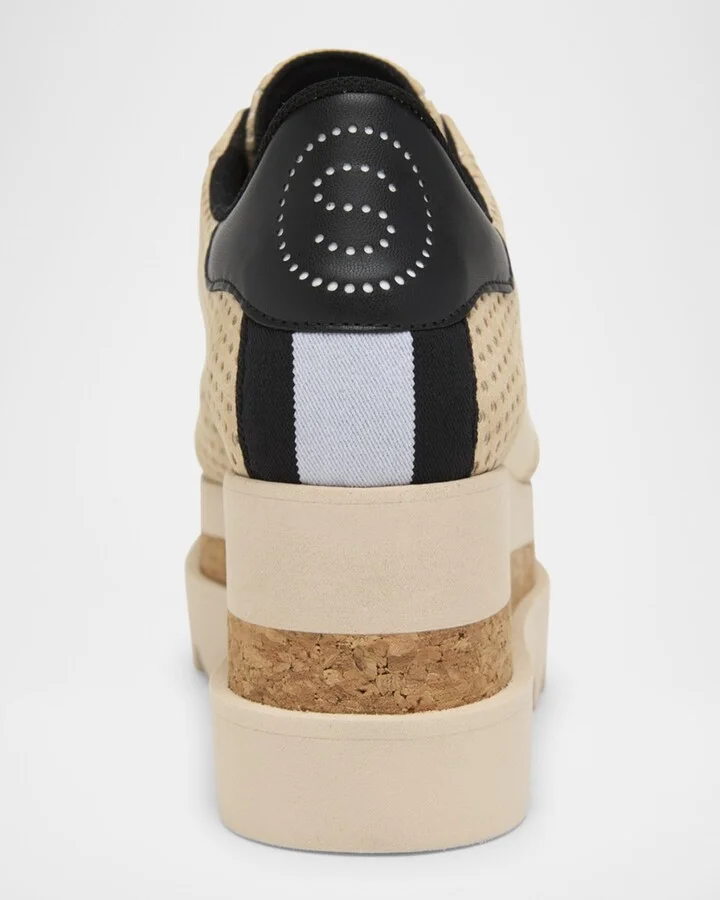 Sneakelyse Vegan Perforated Platform Sneakers - Image 2